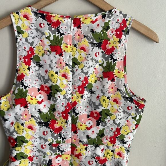 Likely Floral Vera Dress Ivory/red Multi - Picture 10 of 16